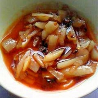 食べるラー油で作る菊芋の中華キンピラ風甘辛炒め